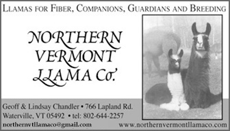 Northern Vermont Llama Co - sponsor - Vermont Sheep & Wool Festival
