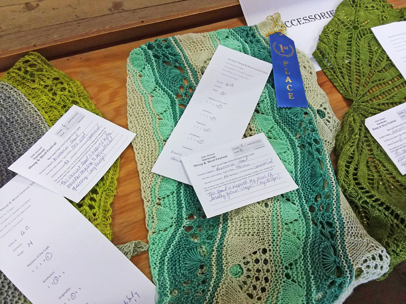 Knitted contest entry Vermont Sheep & Wool Festival