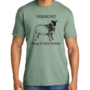 Vermont Sheep & Wool Festival tee 2025 - short sleeve in bay color