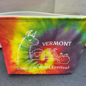 Tie Dye pouch - Vermont Sheep & Wool Festival merchandise