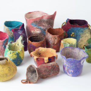 Wet Felted Vessels - Fiber Arts Class with Instructor Marcia Weinert