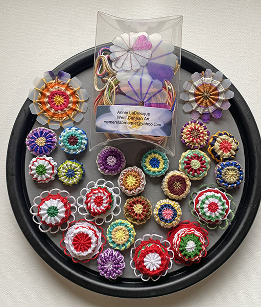 Yorkshire Buttons: Annie Labrecque of West Canaan Art at Vermont Sheep & Wool Festival